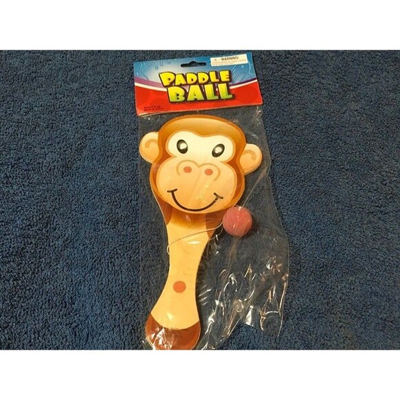 Zoo Animals Paddle Ball Set of 4 pcs - Picture 5 of 10